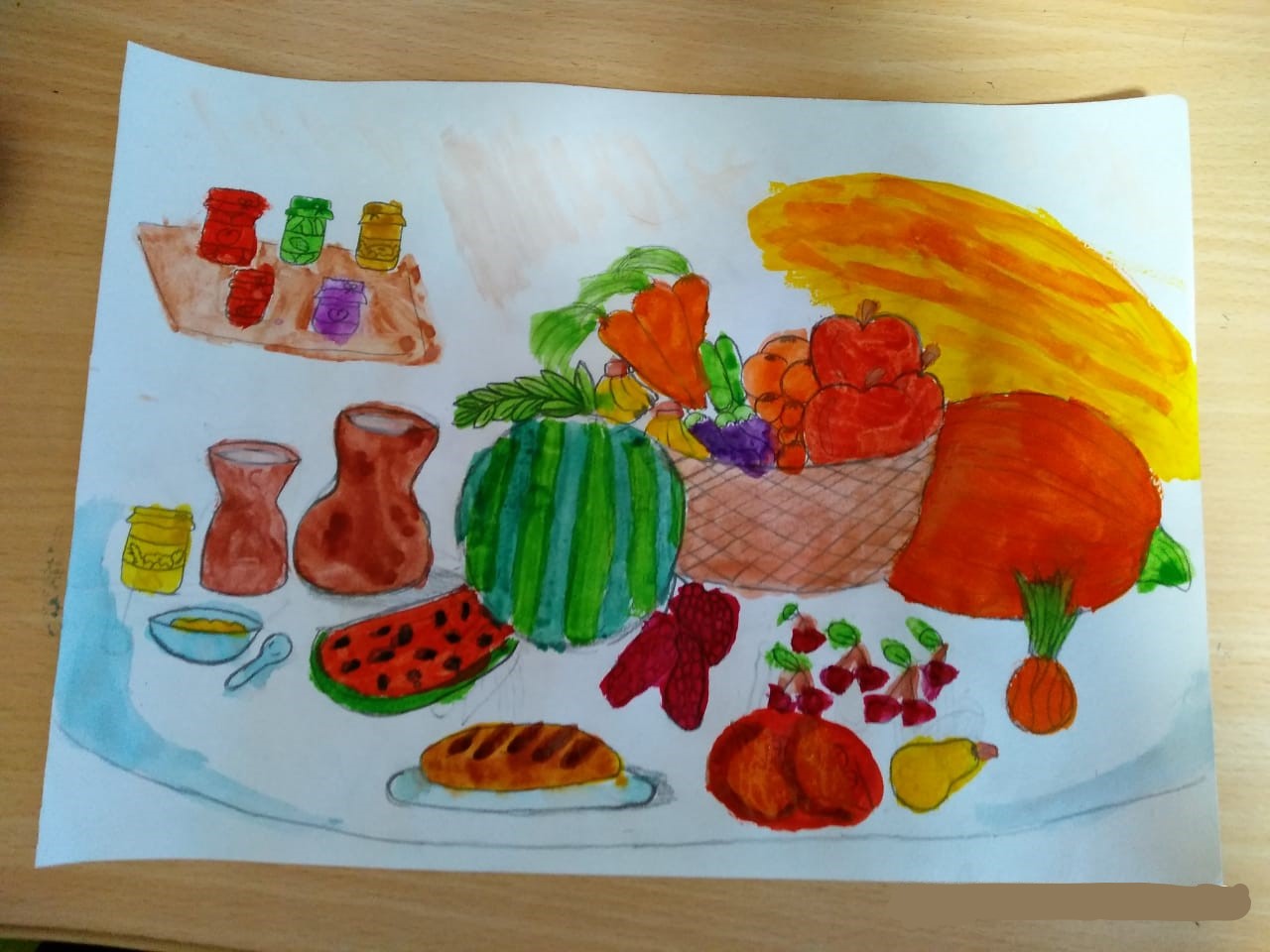 Конкурс рисунков на тему здорового питания.